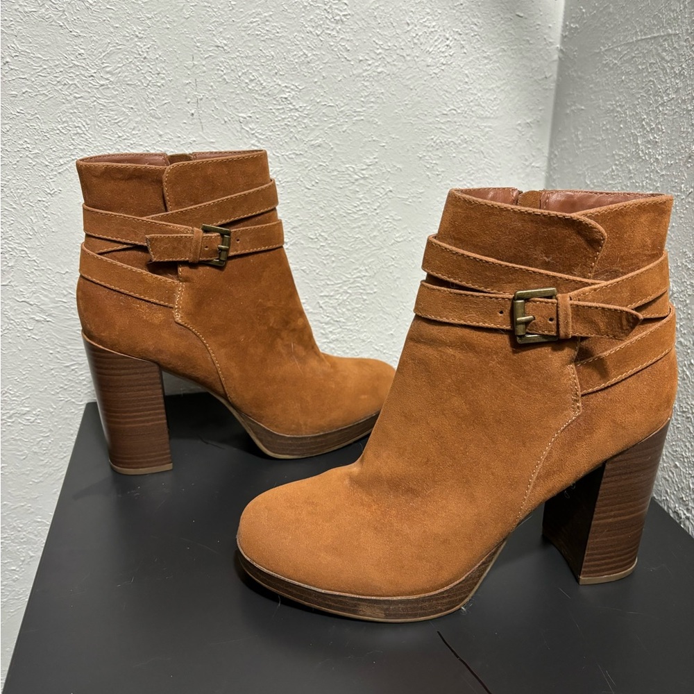 Target brand heeled brown boots